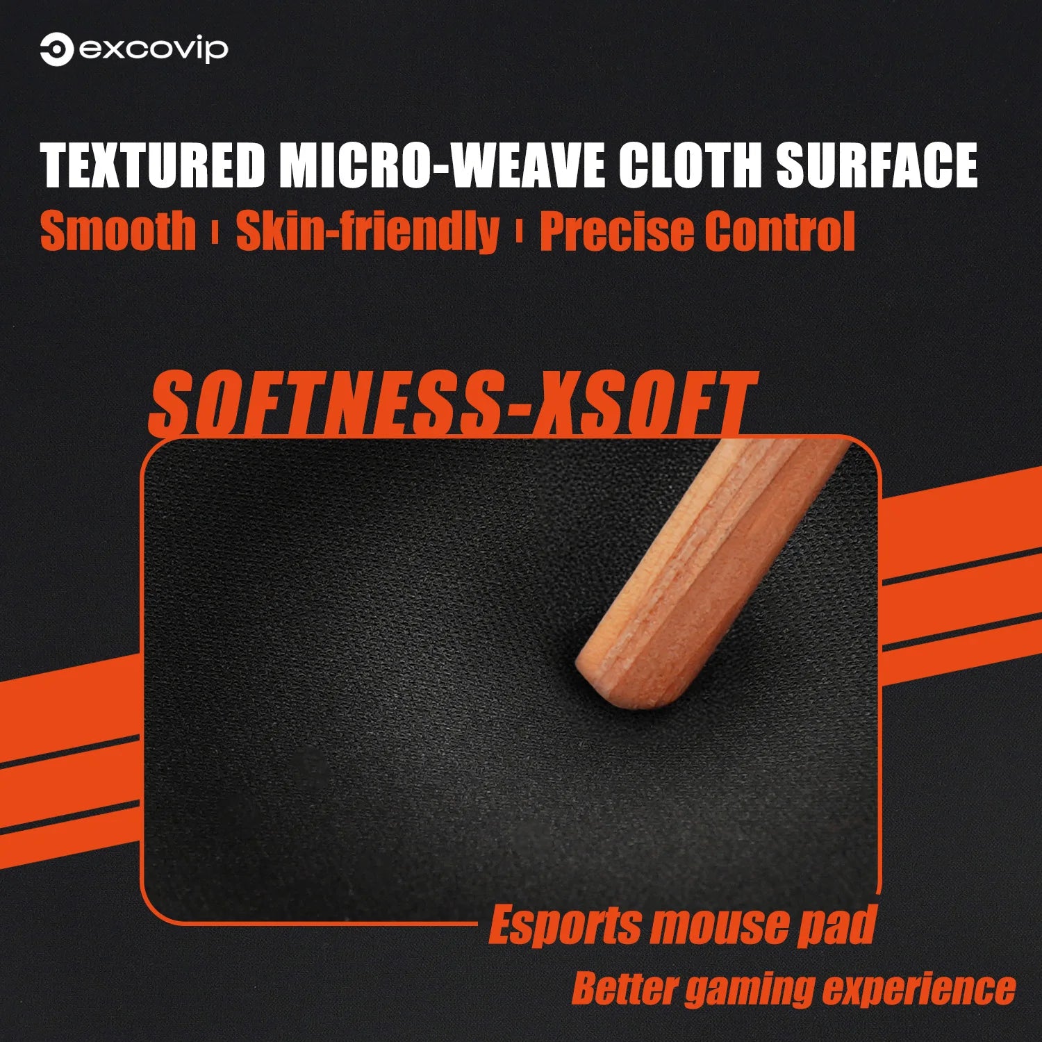 EXCO Ultral Pro Gaming Mouse Pad | X-Soft Poron Base for Valorant & CS2
