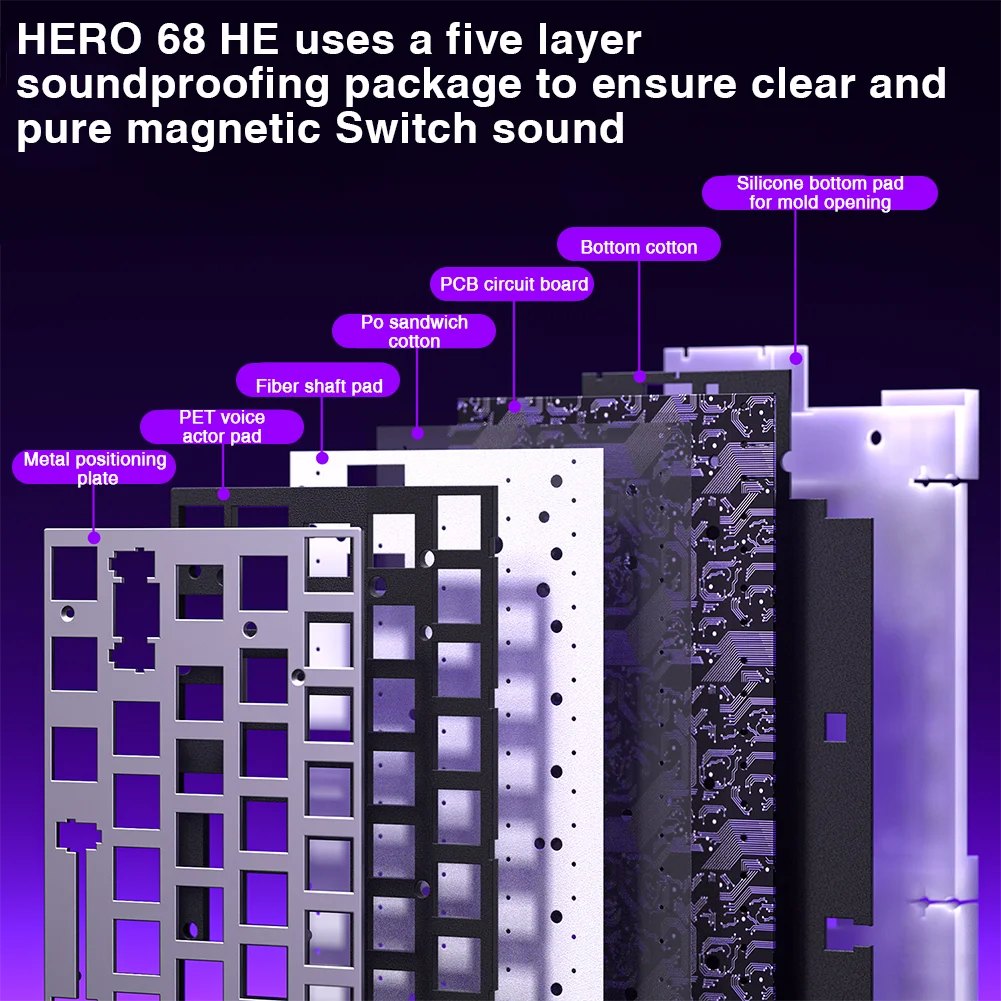 Aula Hero 68HE Keyboard: 8K Hall Effect Magnetic Edition