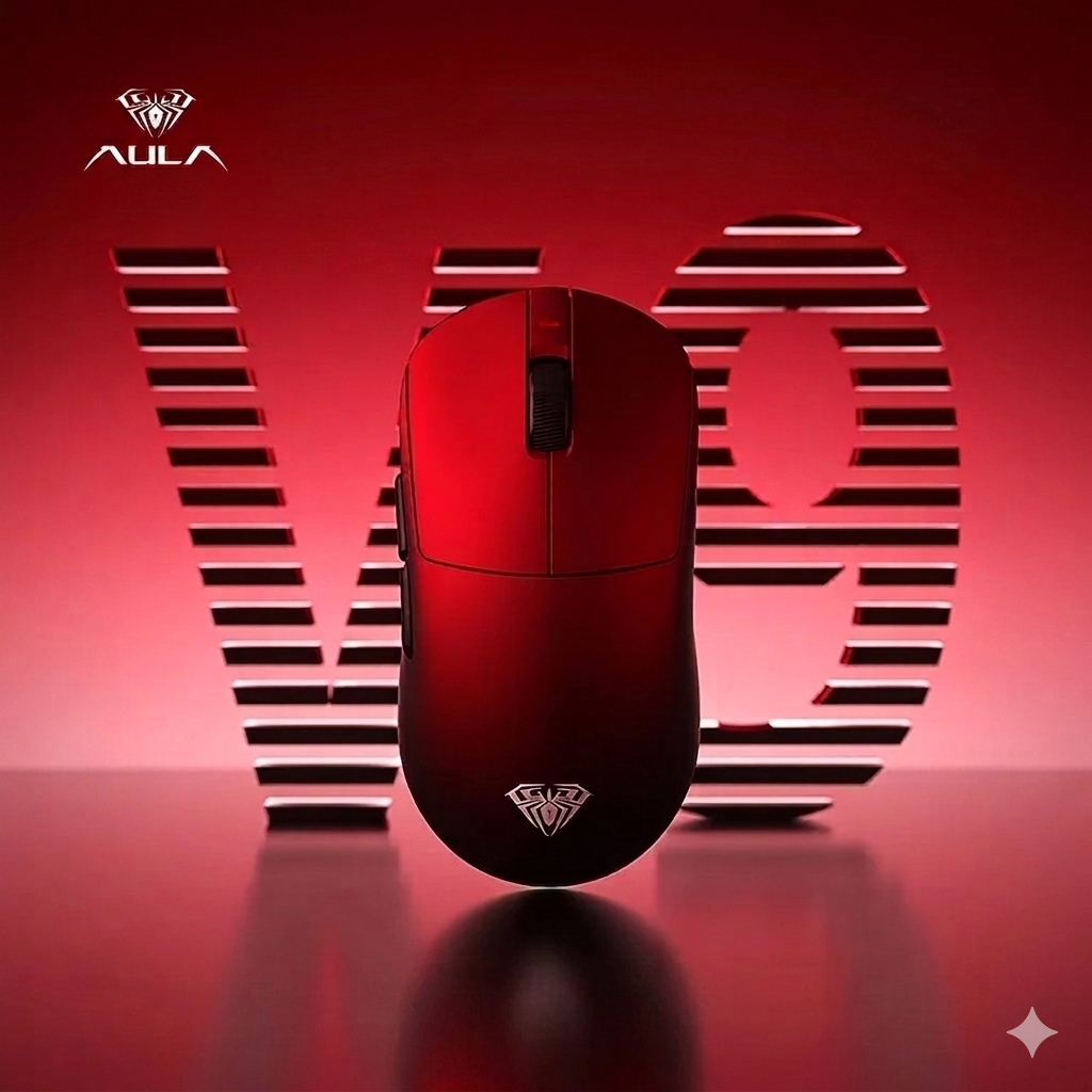AULA V9+ Tri-Mode Wireless Mouse – Pro E-sports Performance Series