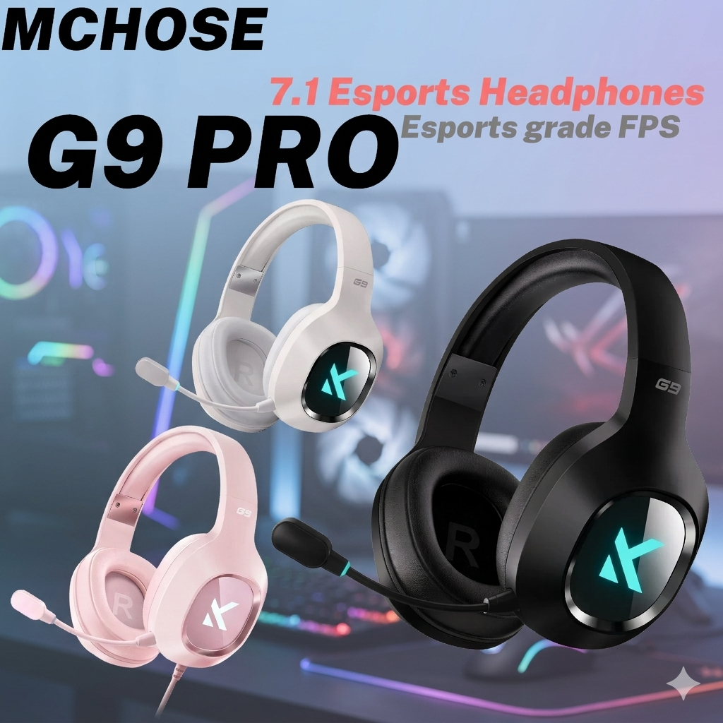 MCHOSE G9 Pro | Tri-Mode Wireless Esports Headset with 7.1 Surround