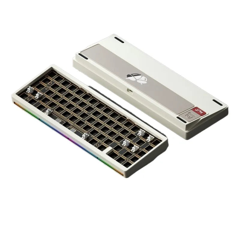 Weikav Nut65 Aluminum Mechanical Gaming Keyboard Kit with Gasket Structure Leaf Spring FR4 Plate Tri Mode 6000mAh Power Source-10