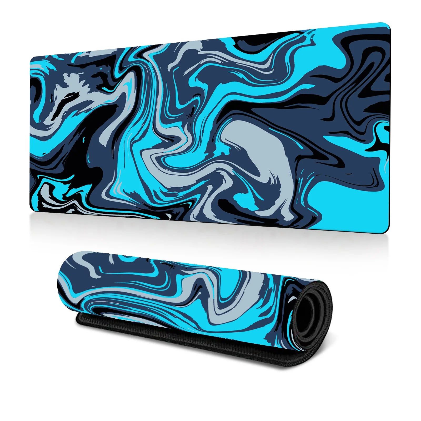 Abstract Fluid Mouse Pad Large Thermal Transfer for Laptop Keyboard Office Desk Pad Natural Rubber Big Mouse Pad-24