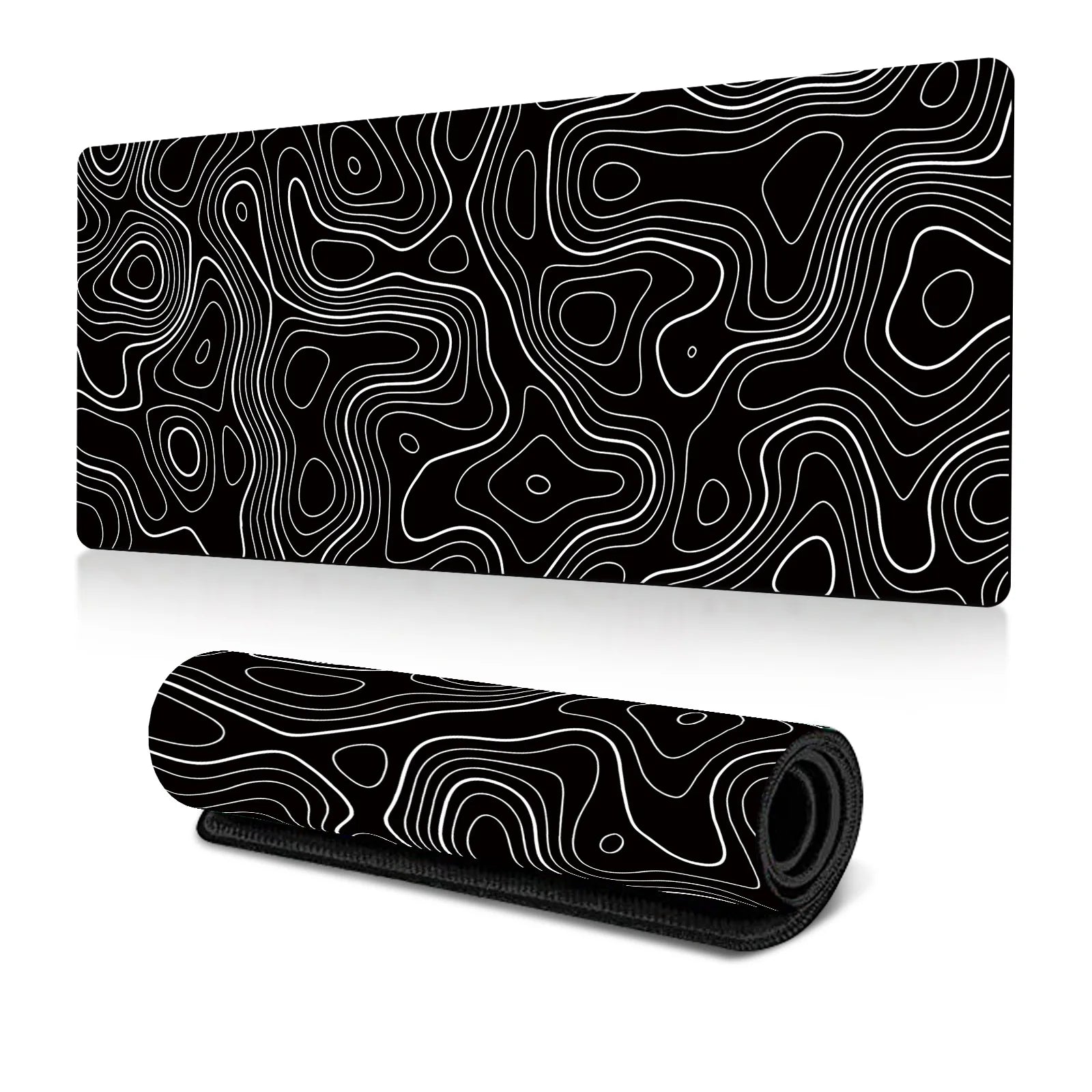 Abstract Fluid Mouse Pad Large Thermal Transfer for Laptop Keyboard Office Desk Pad Natural Rubber Big Mouse Pad-30