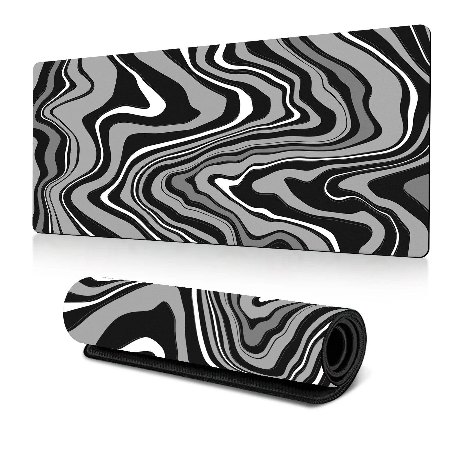 Abstract Fluid Mouse Pad Large Thermal Transfer for Laptop Keyboard Office Desk Pad Natural Rubber Big Mouse Pad-33