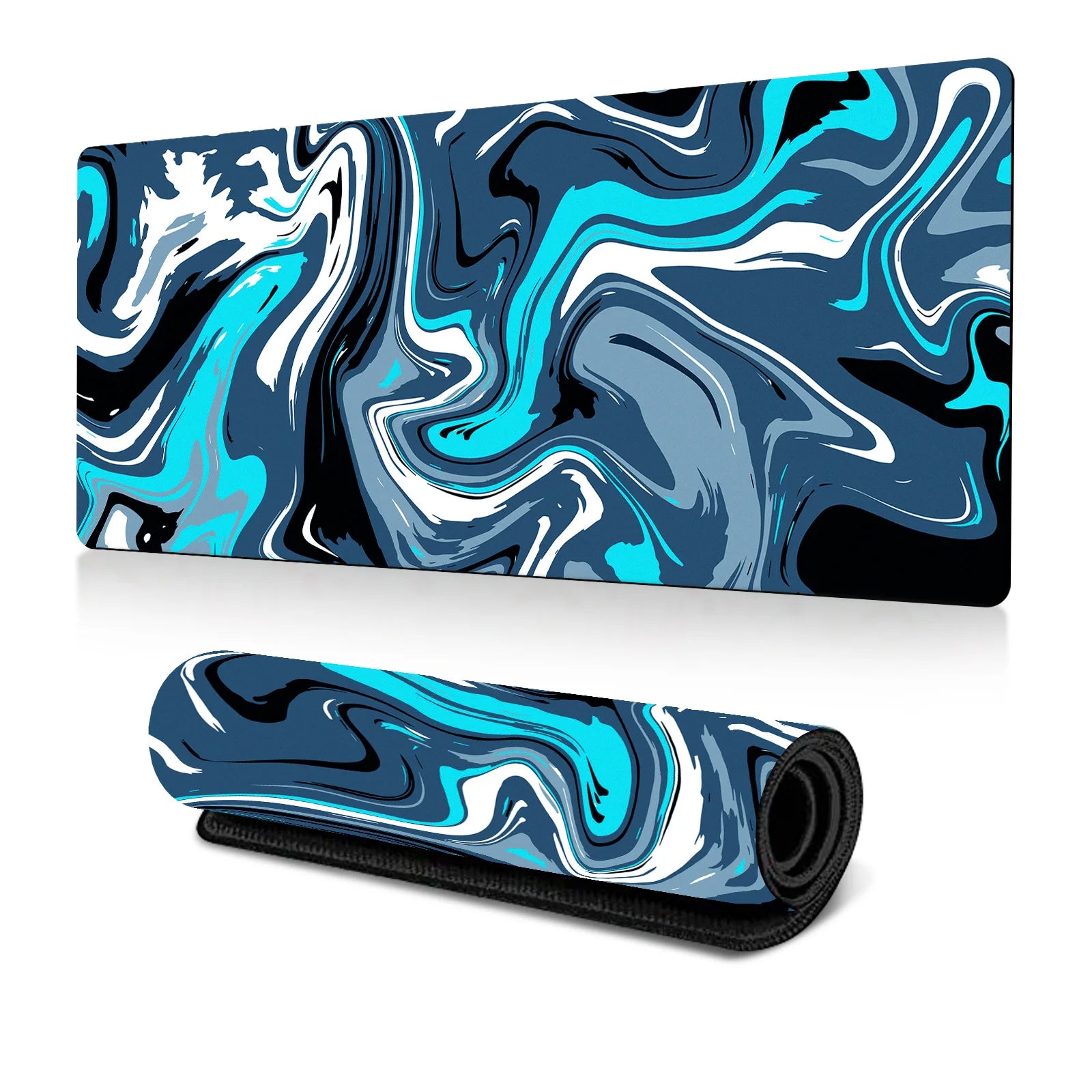 Abstract Fluid Mouse Pad Large Thermal Transfer for Laptop Keyboard Office Desk Pad Natural Rubber Big Mouse Pad-39