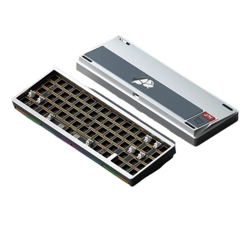 Weikav Nut65 Aluminum Mechanical Gaming Keyboard Kit with Gasket Structure Leaf Spring FR4 Plate Tri Mode 6000mAh Power Source-7