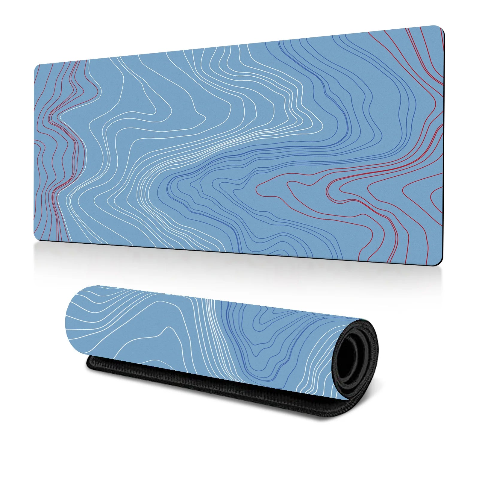 Abstract Fluid Mouse Pad Large Thermal Transfer for Laptop Keyboard Office Desk Pad Natural Rubber Big Mouse Pad-18