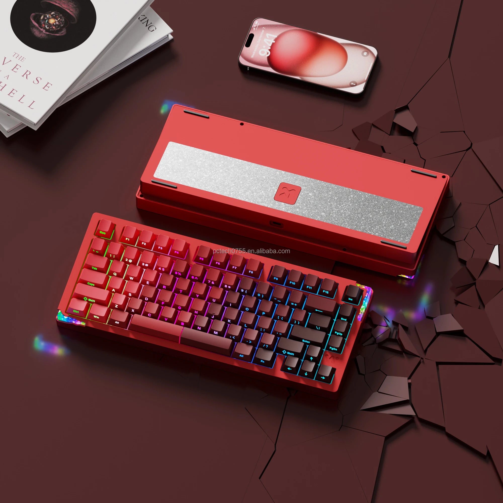 Weikav Stars75 Aluminium Mechanical Keyboard Hot Swap USB Tri Mode Wireless RGB Backlit Support VIA/QMK Desktop PC Accessories-5