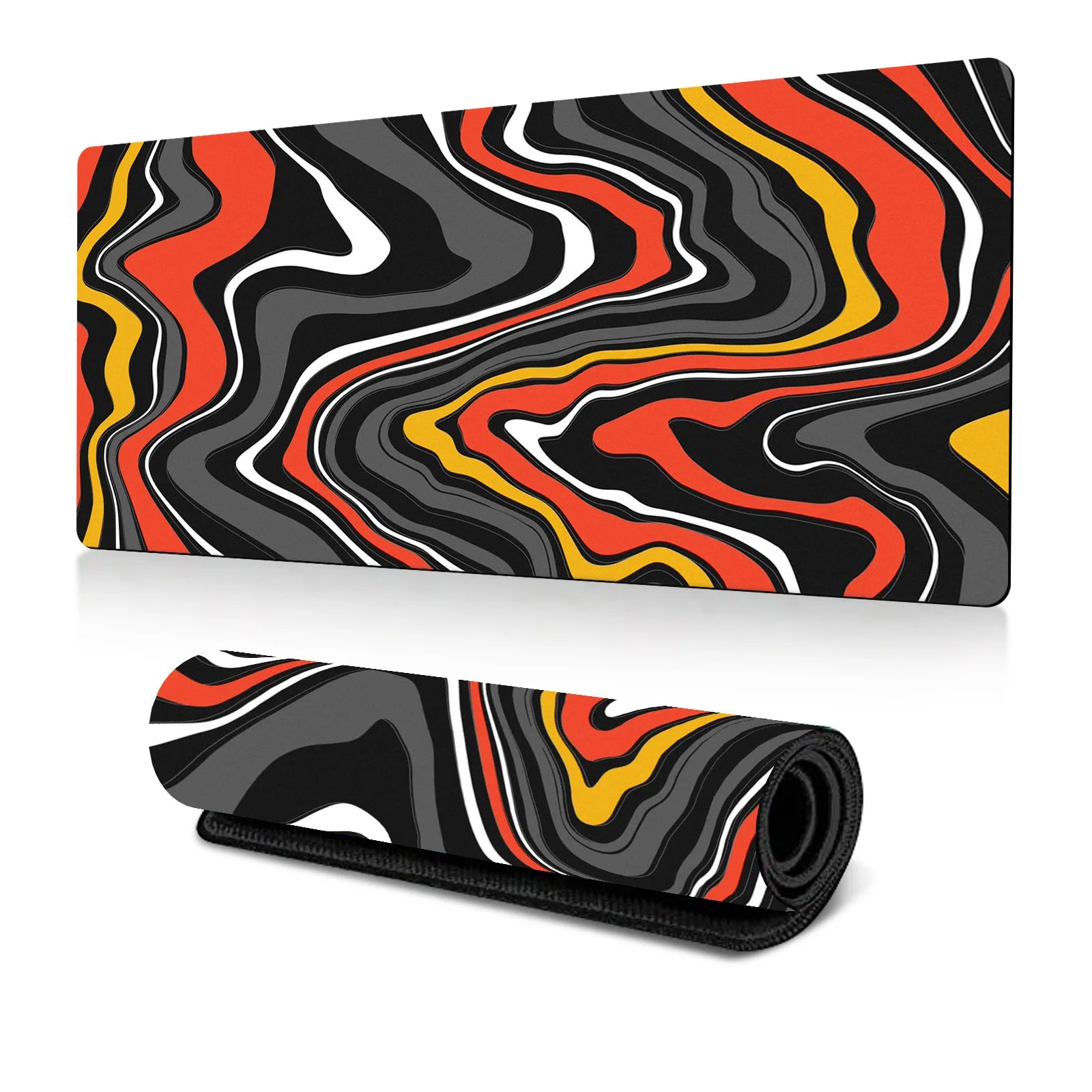 Abstract Fluid Mouse Pad Large Thermal Transfer for Laptop Keyboard Office Desk Pad Natural Rubber Big Mouse Pad-31