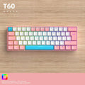Free Wolf T60 Mechanical Keyboard Color Matching Customized Game Notebook Office Computer 62 Key Mini Keyboard-6