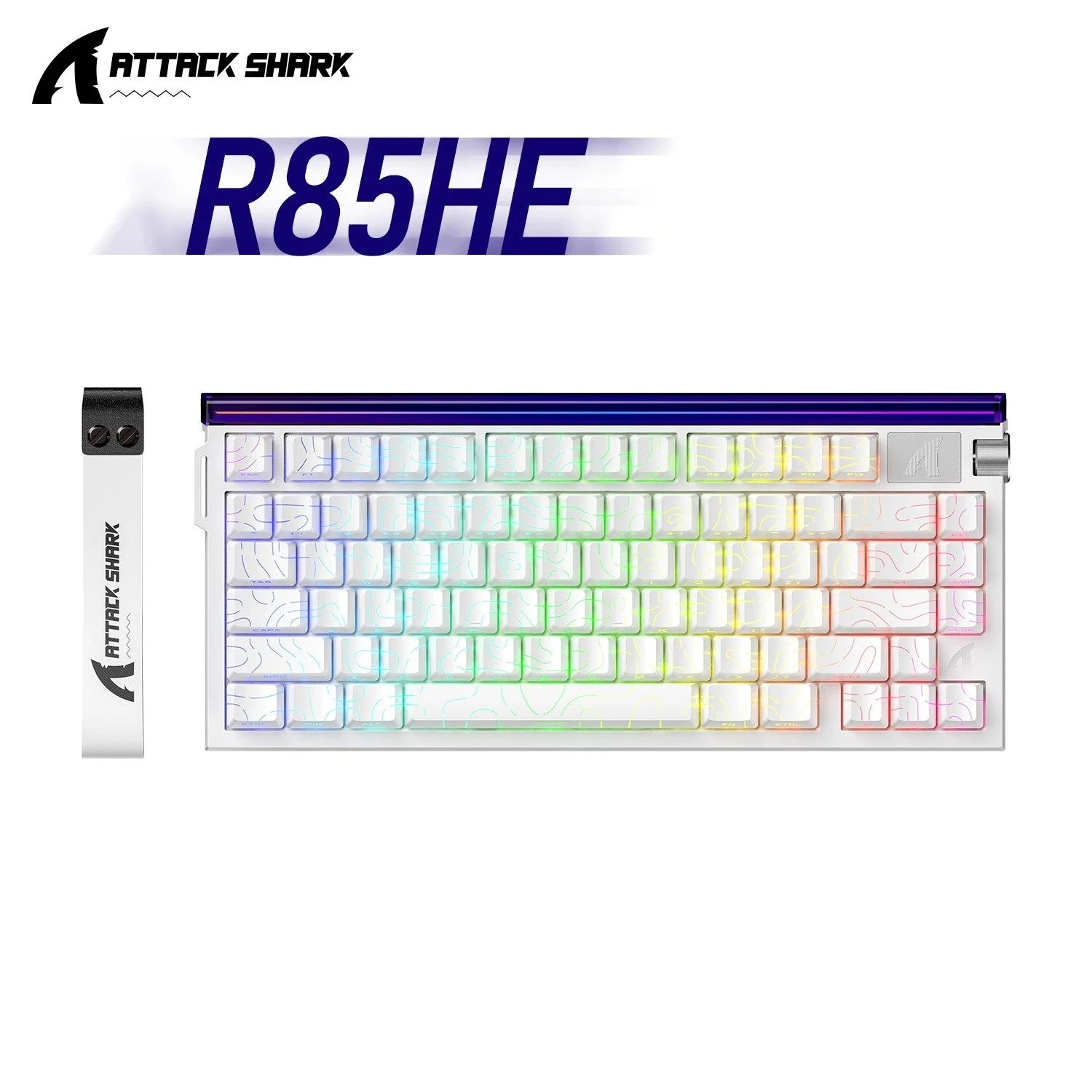 Attack Shark R85HE Magnetic Axis Mechanical Keyboard with Lightbox Wired RGB Gaming Low Latency RT Keyboard-8