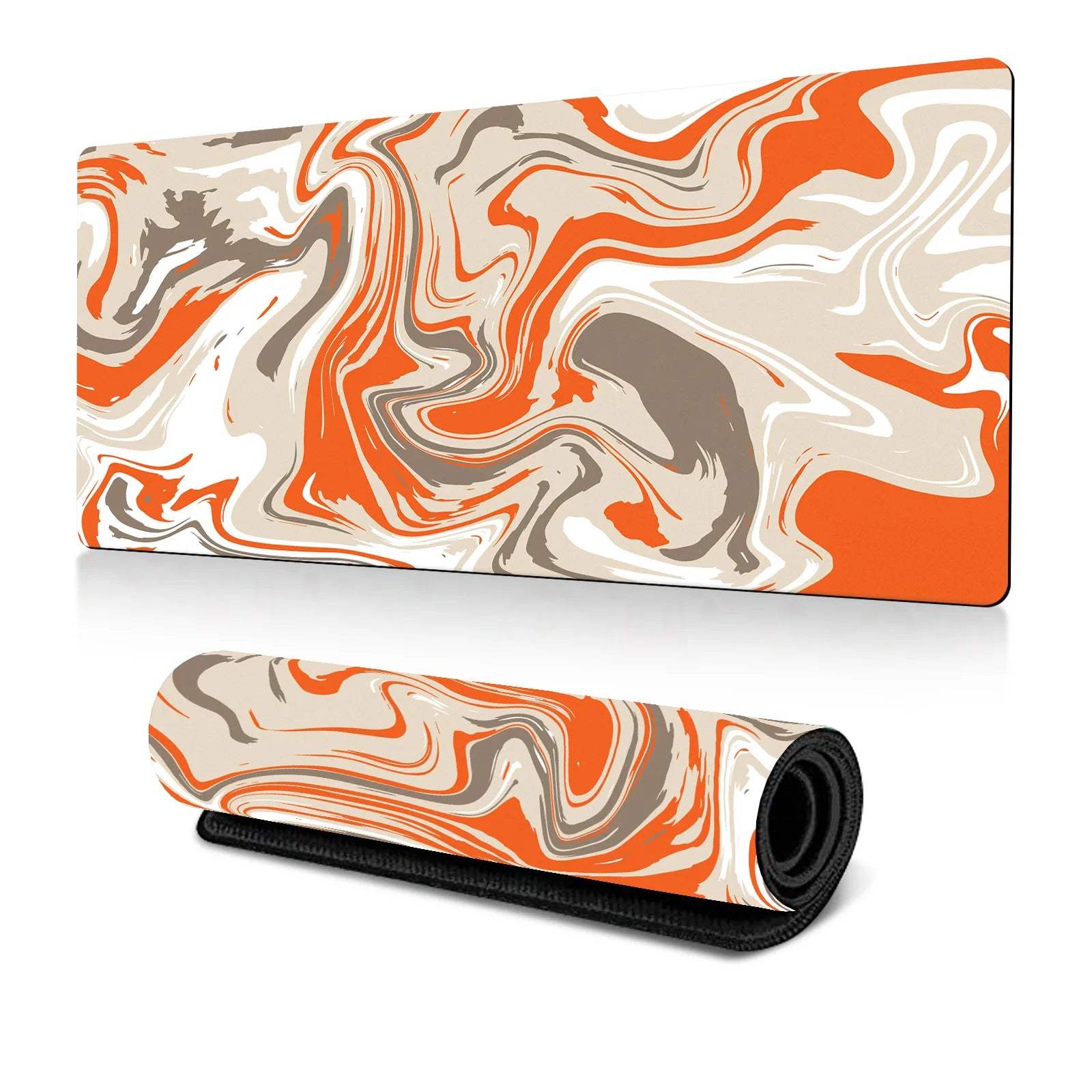 Abstract Fluid Mouse Pad Large Thermal Transfer for Laptop Keyboard Office Desk Pad Natural Rubber Big Mouse Pad-26