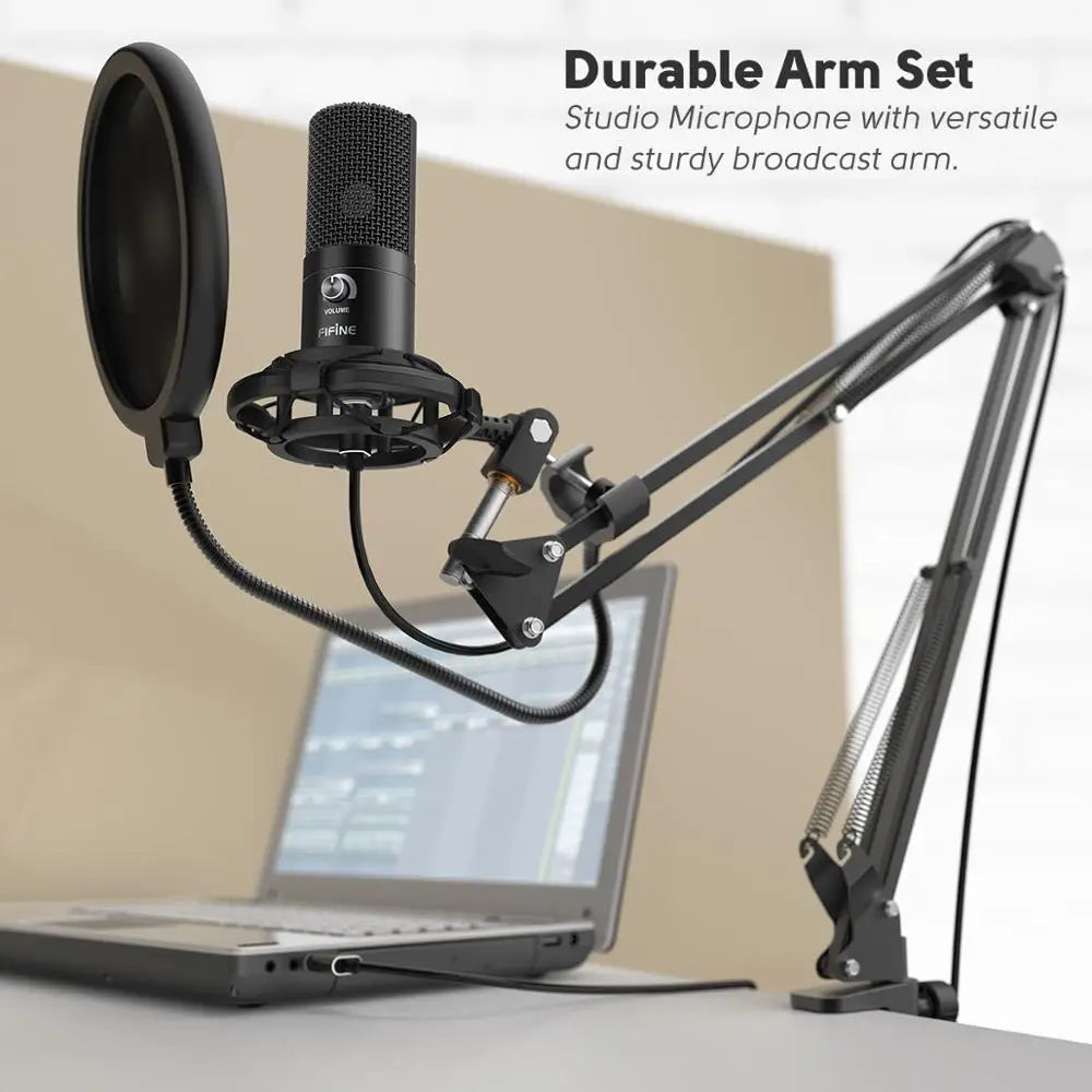 FIFINE T669 – Professional USB Recording Microphone | Complete Studio Bundle