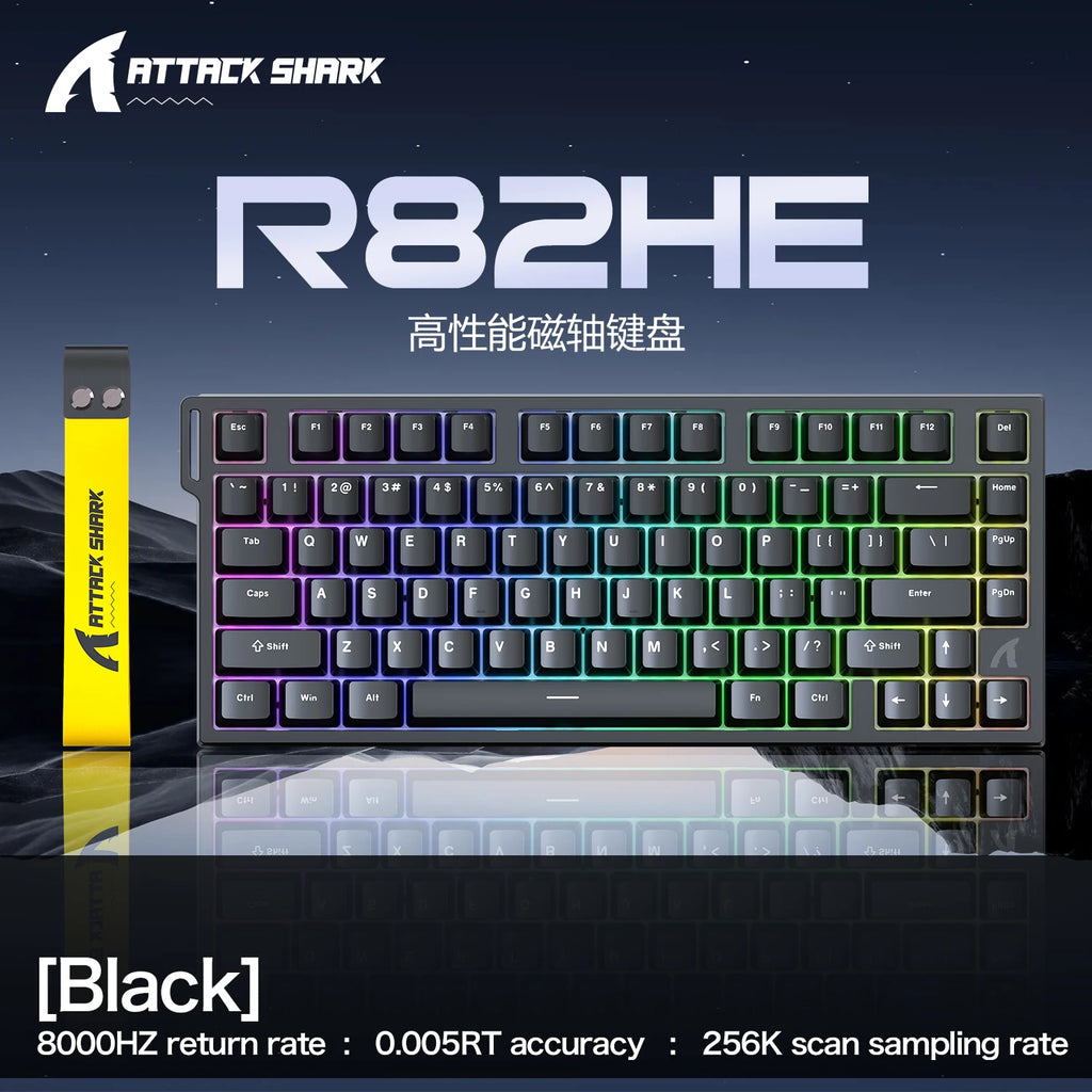 Attack Shark R82HE: Magnetic Rapid Trigger Gaming Keyboard