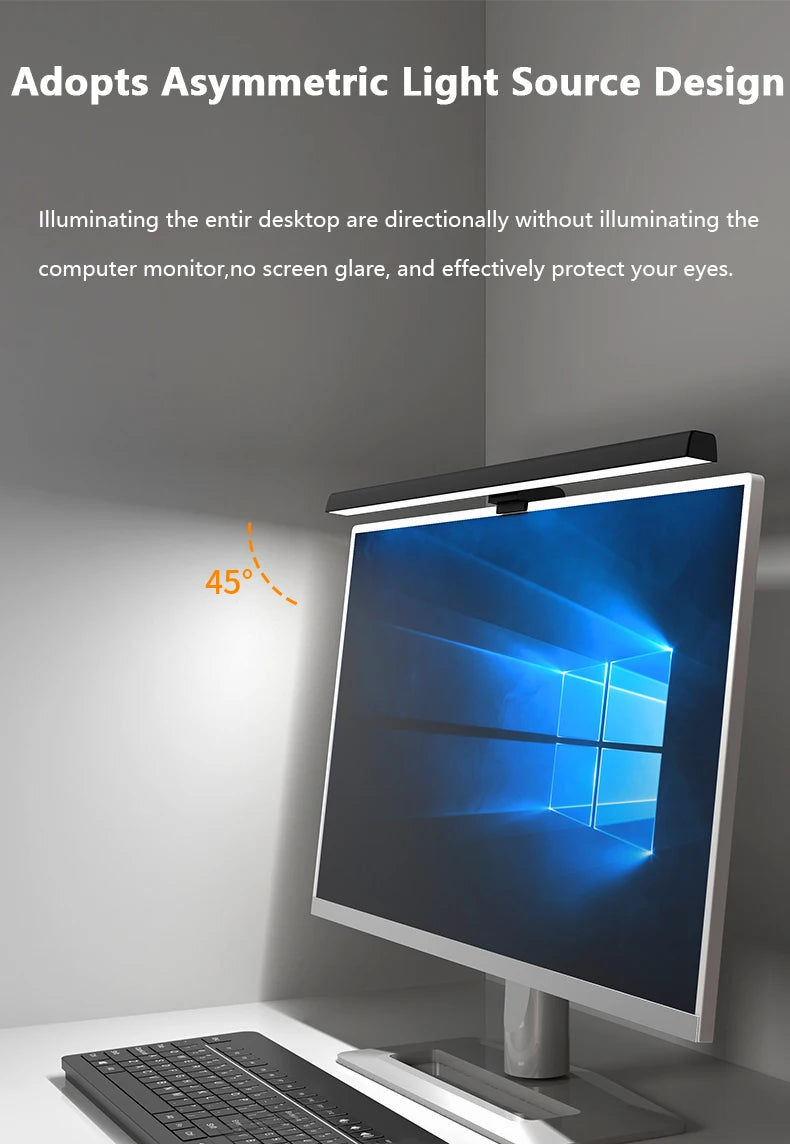Lumina Task Light: Premium USB Monitor Bar