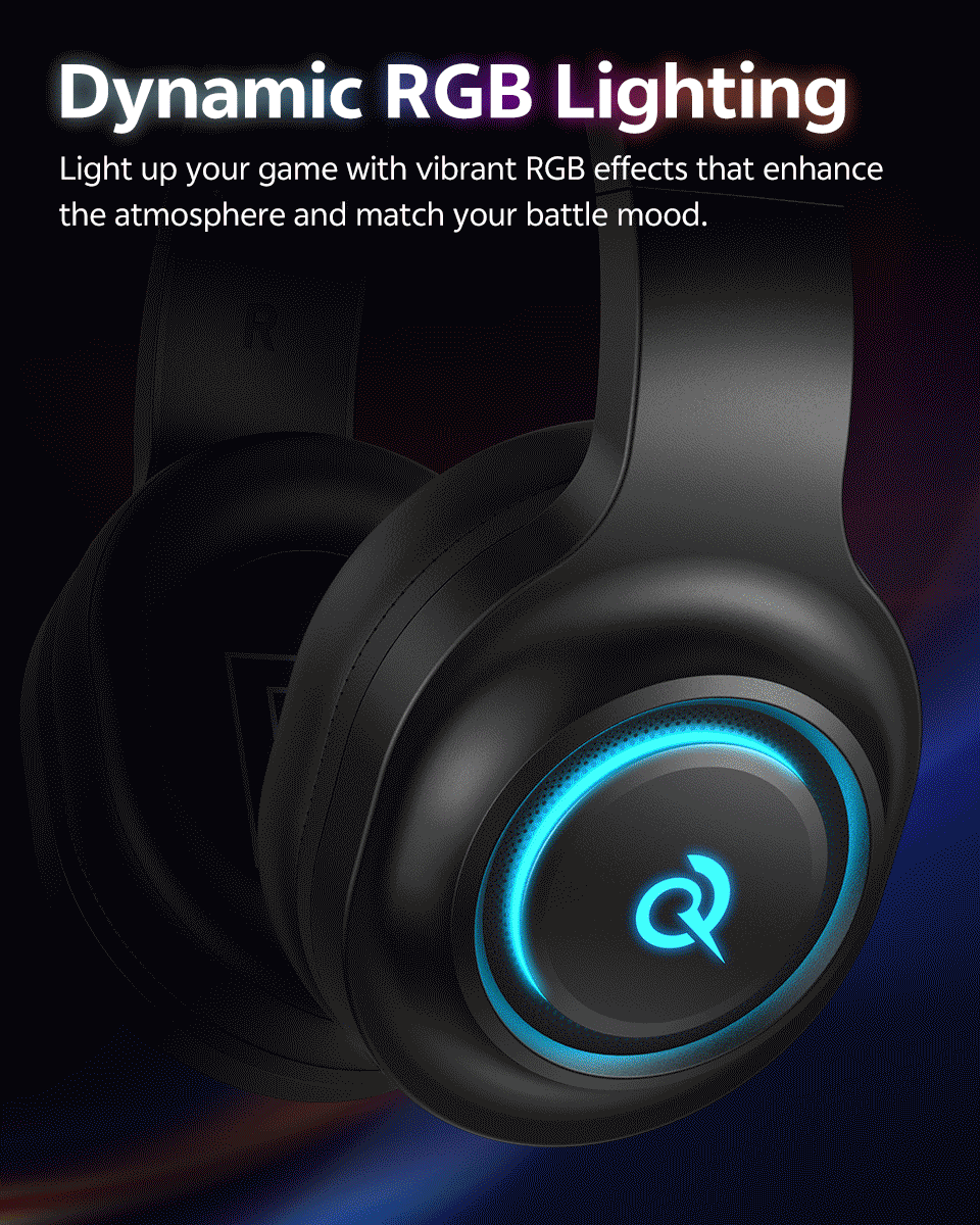 QCY Heroad V200 – Professional Bluetooth 6.0 Gaming Headset | 7.1 Series