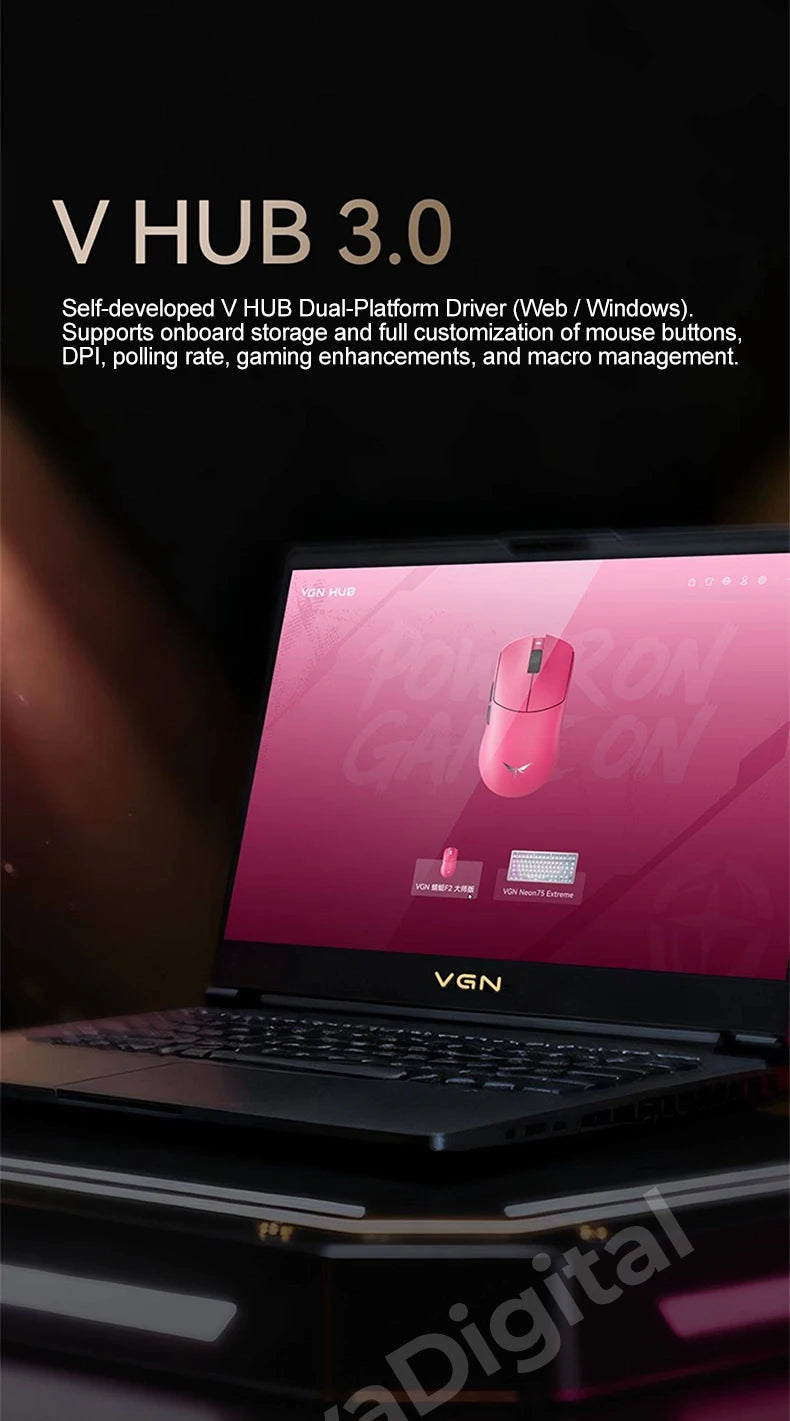 VXE Dragonfly F2 Ultra: PAW3950 Flagship 8K Wireless Mouse
