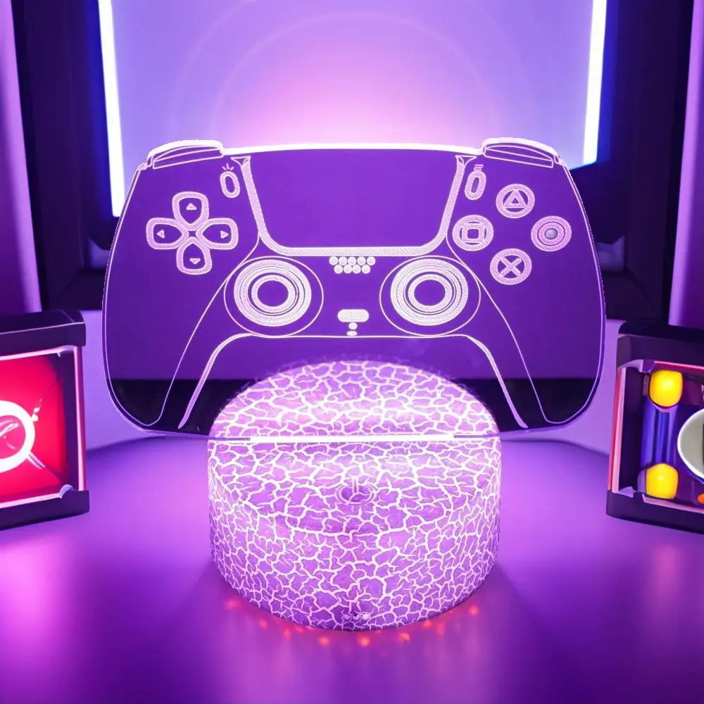 NEON GAMER 3D LED Lamp | RGB Night Light for Gaming Room Setup