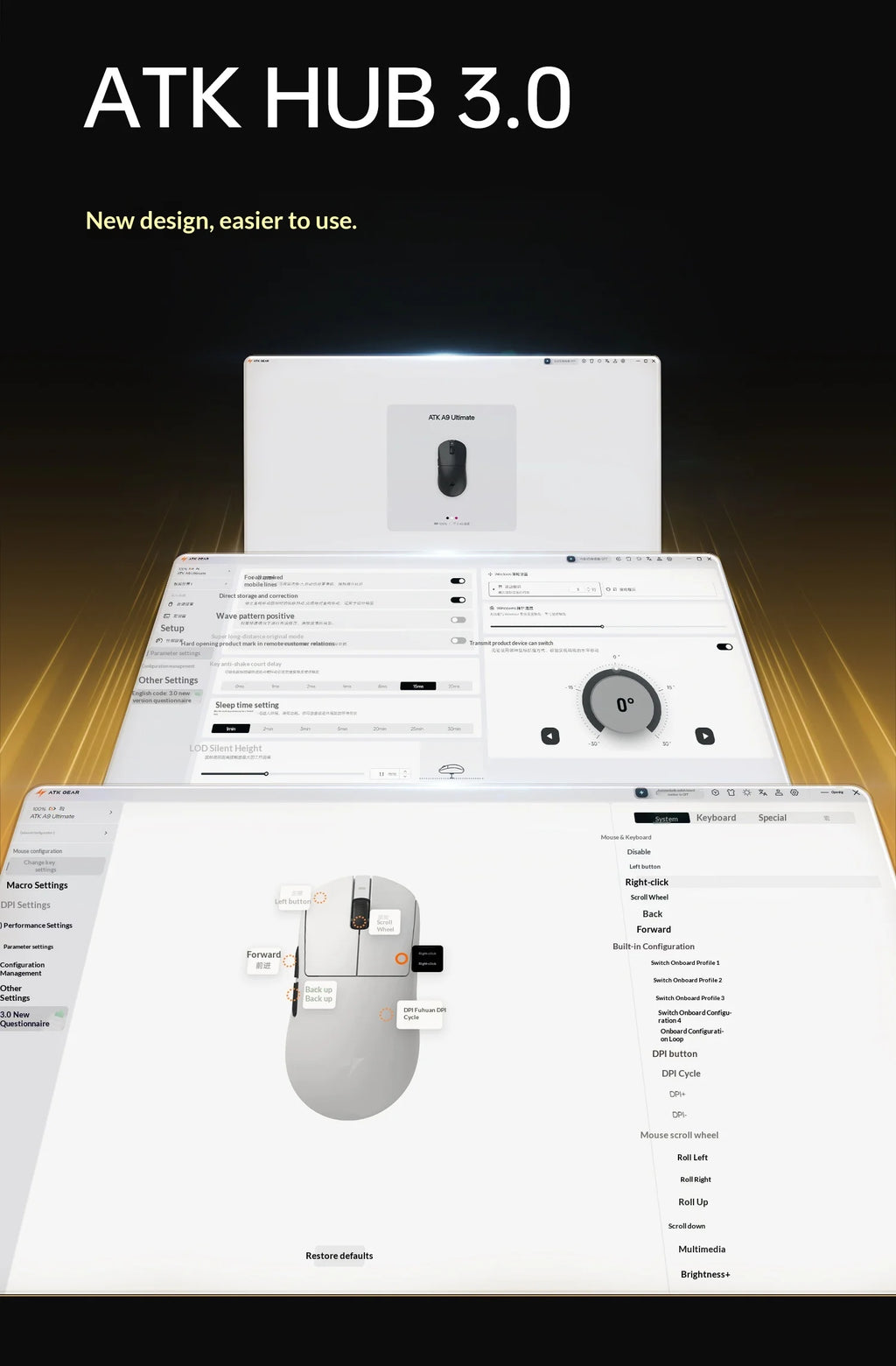 ATK Dragonfly A9 Ultimate: PAW3950 Ultra 8K Wireless Mouse