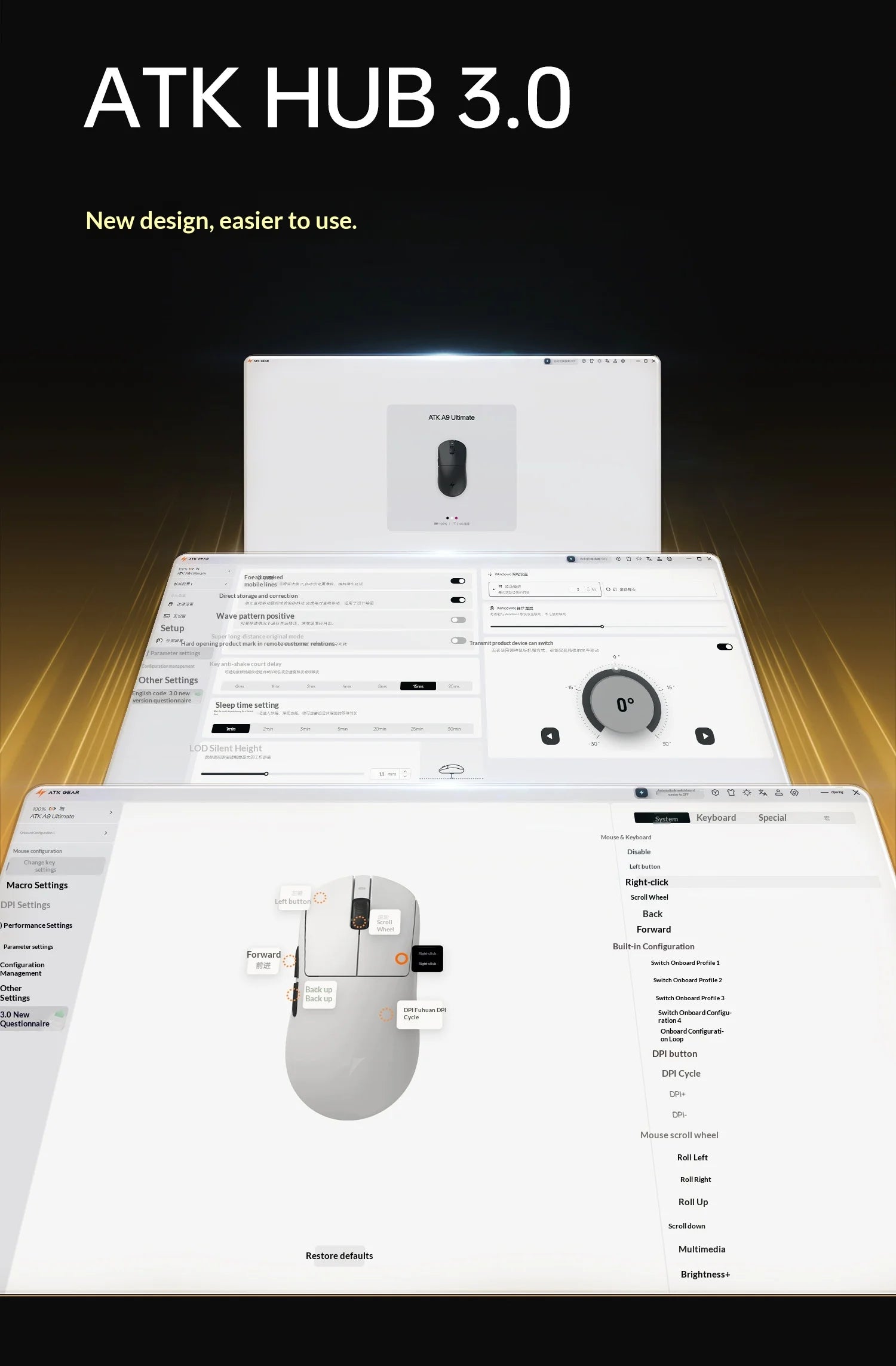 ATK Dragonfly A9 Ultimate: PAW3950 Ultra 8K Wireless Mouse