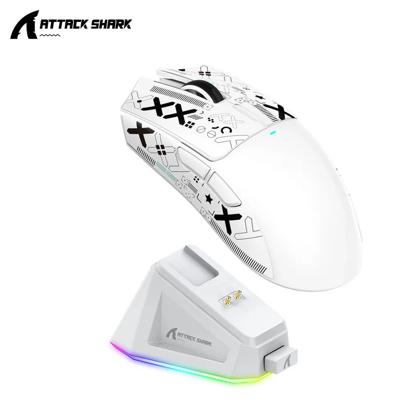 Attack Shark X11 – Wireless Gaming Mouse Series | 1K Hz & RGB Docking