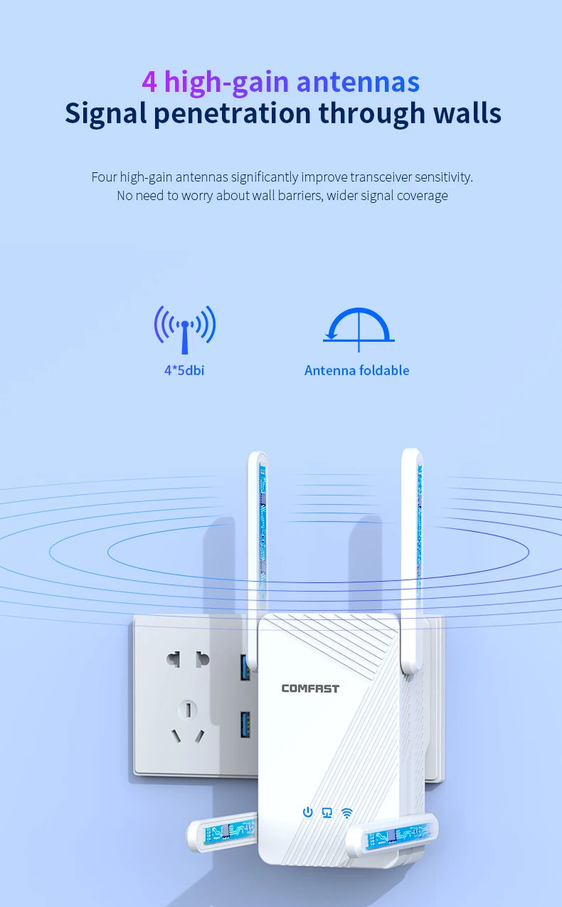 Comfast WiFi 7 Booster: 3600Mbps Ultra-Speed Range Extender