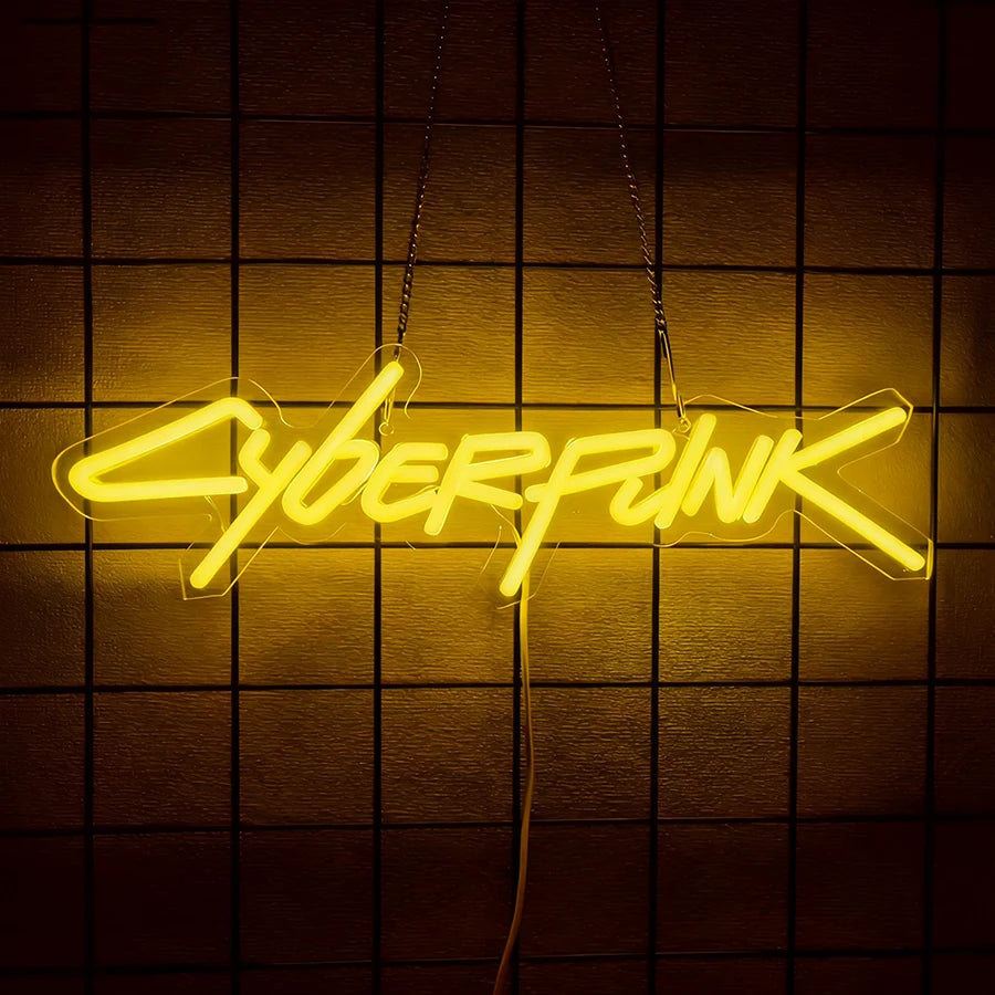 Cyberpunk Neon: Immersive 3D Gaming Wall Decor