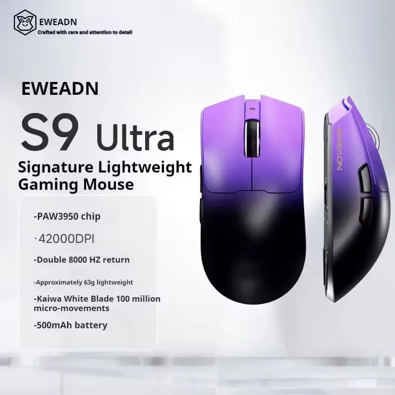 EWEADN S9 Pro: PAW3395 Professional Wireless Mouse 8K Hz