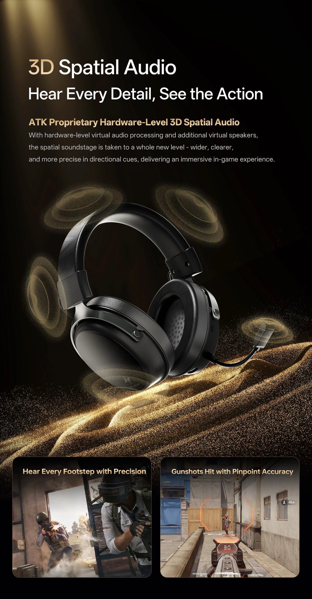 ATK N9 Pro/Ultra E-sports Edition: Low Latency 2.4GHz Wireless Headphone