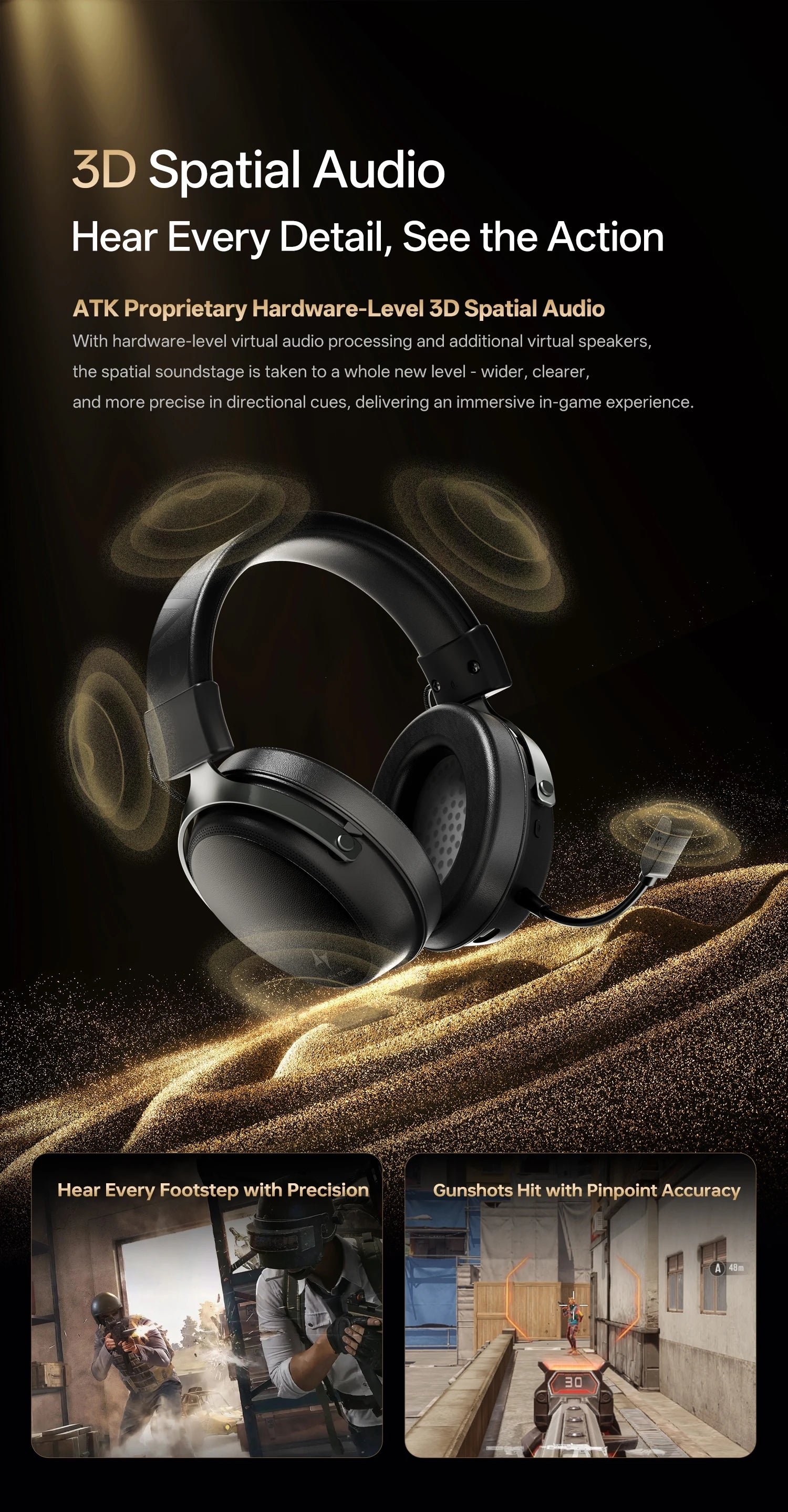 ATK N9 Pro/Ultra E-sports Edition: Low Latency 2.4GHz Wireless Headphone