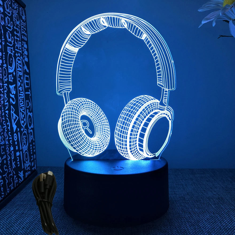 NEON GAMER 3D LED Lamp | RGB Night Light for Gaming Room Setup