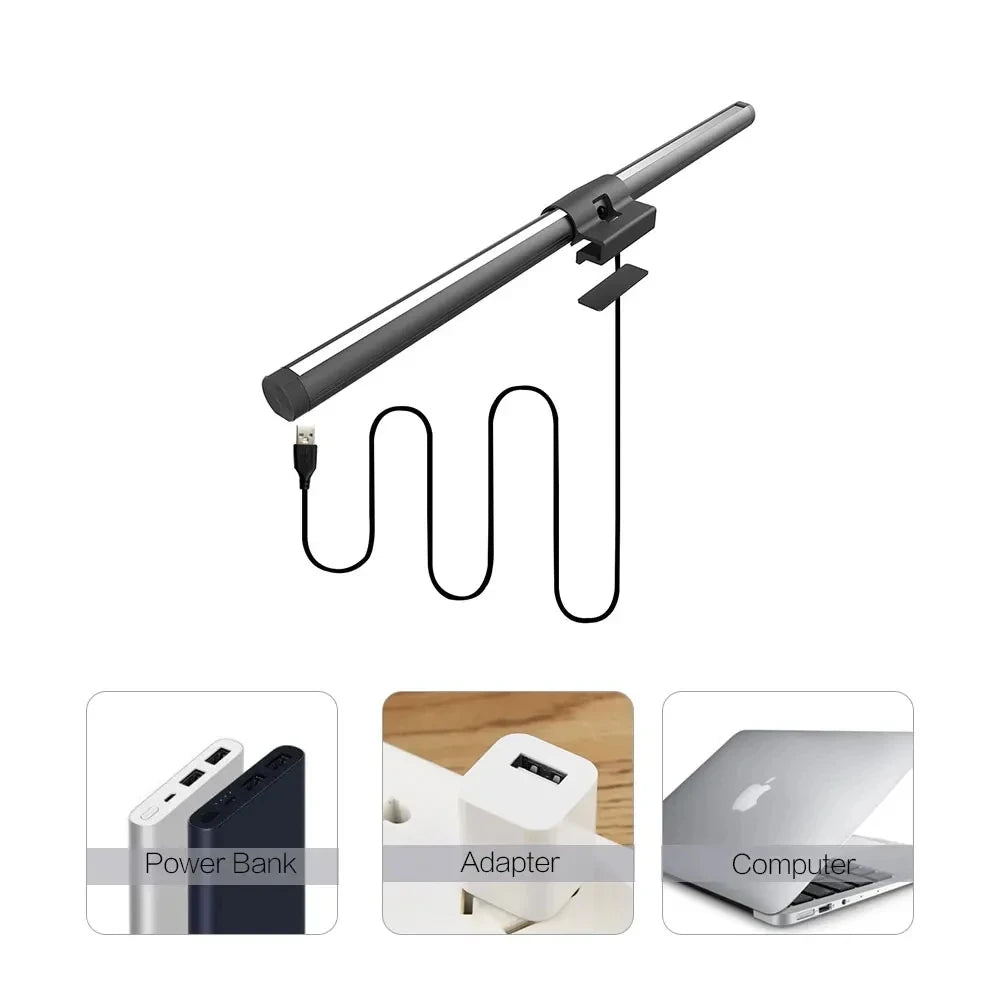 Lumina Pro: Dual-Source Monitor Light Bar with RGB Backlight
