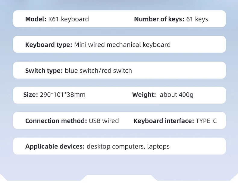 Pulse 60 Keyboard: Mechanical RGB Gaming Edition