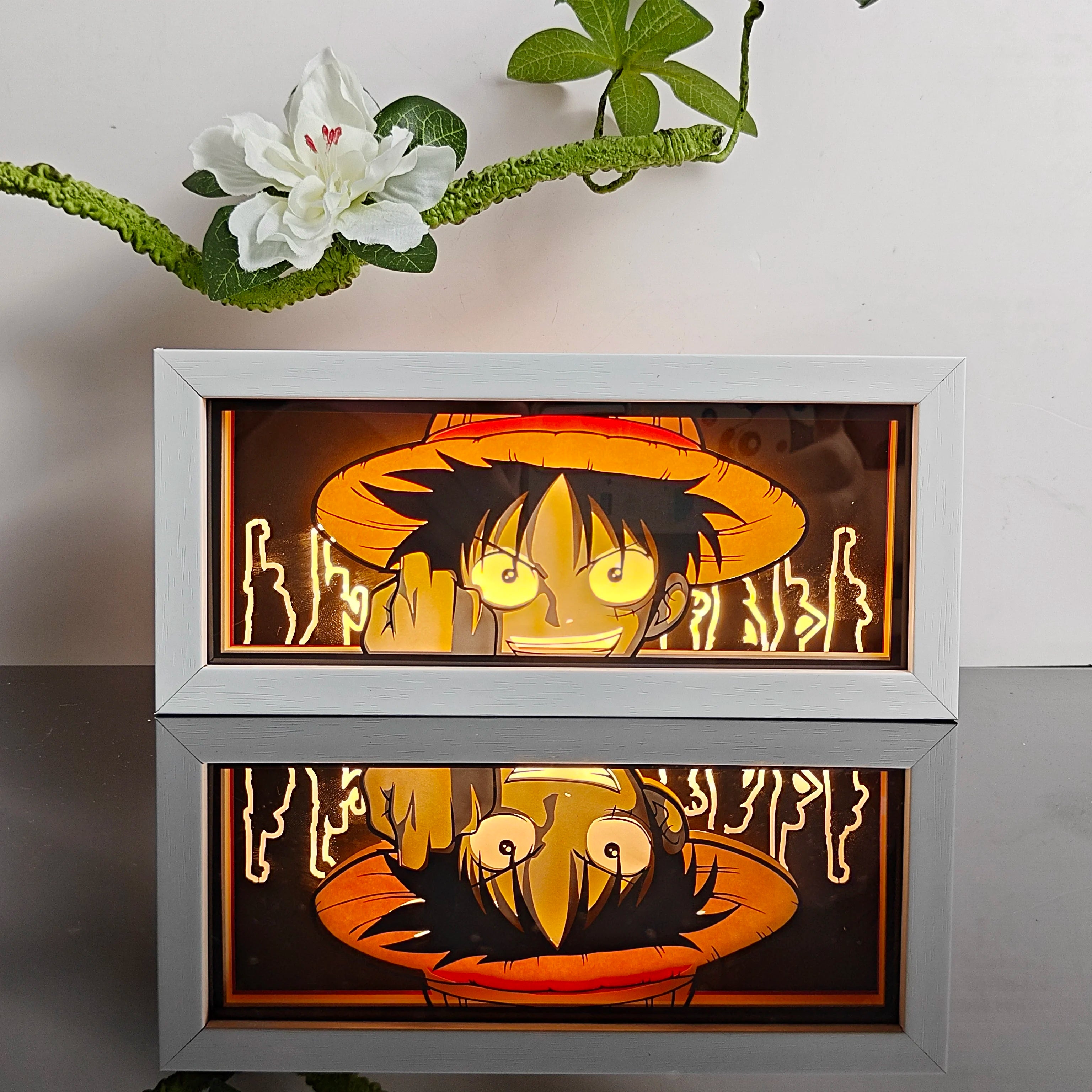 3D Anime Paper-Cut Shadow Lamp | Multi-Color Remote Night Light