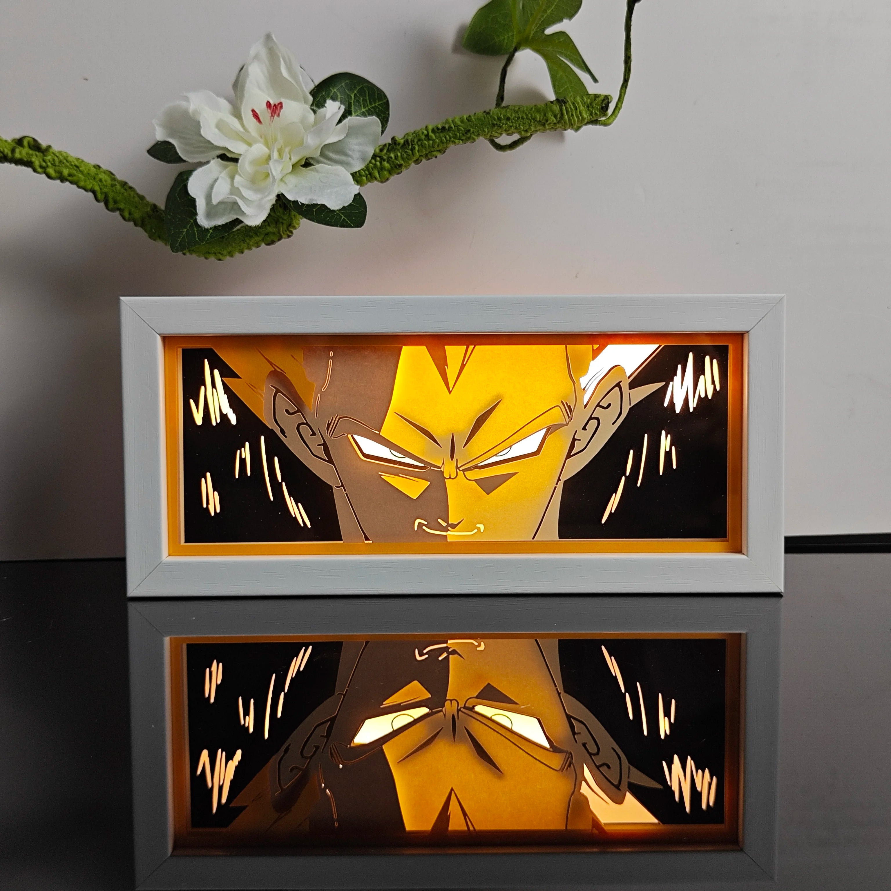 3D Anime Paper-Cut Shadow Lamp | Multi-Color Remote Night Light