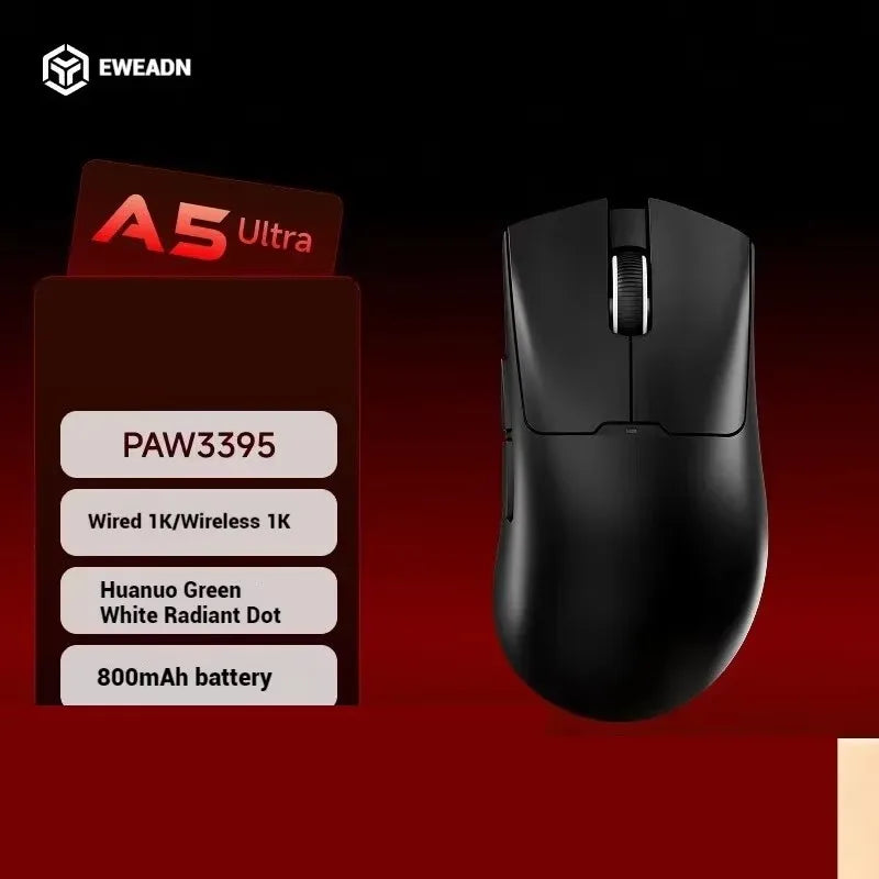EWEADN A5 Pro Ultra-Light | Sensor PAW3395 26K DPI & Tri-Mode