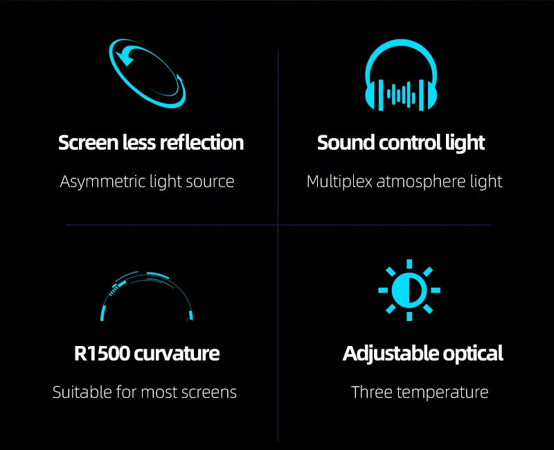Lumina Pro: Dual-Source Monitor Light Bar with RGB Backlight