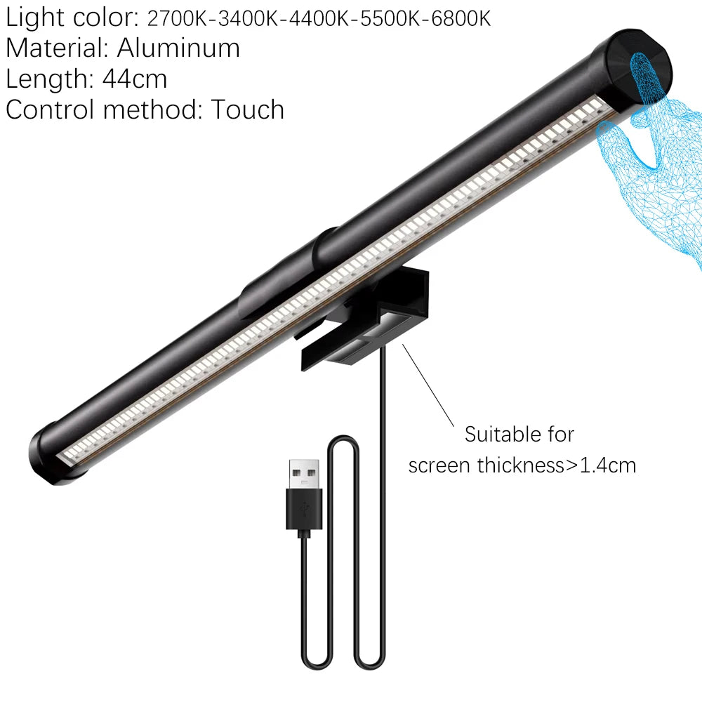 Lumina Pro: Dual-Source Monitor Light Bar with RGB Backlight