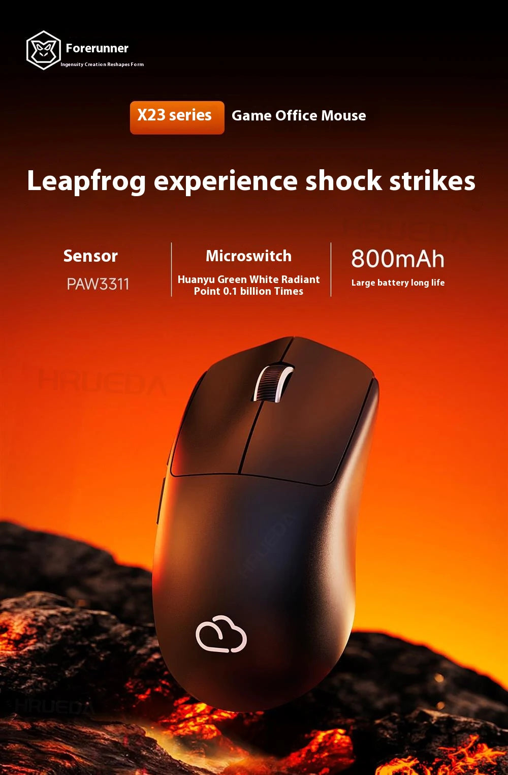 EWEADN X23 Pro – High-Performance Wireless Mouse | 12K DPI Precision