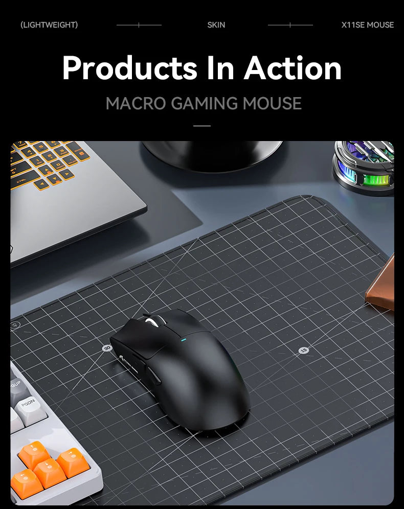 ATTACK SHARK X11SE Ultra-Light: 63g Wireless Gaming Mouse (22K DPI)