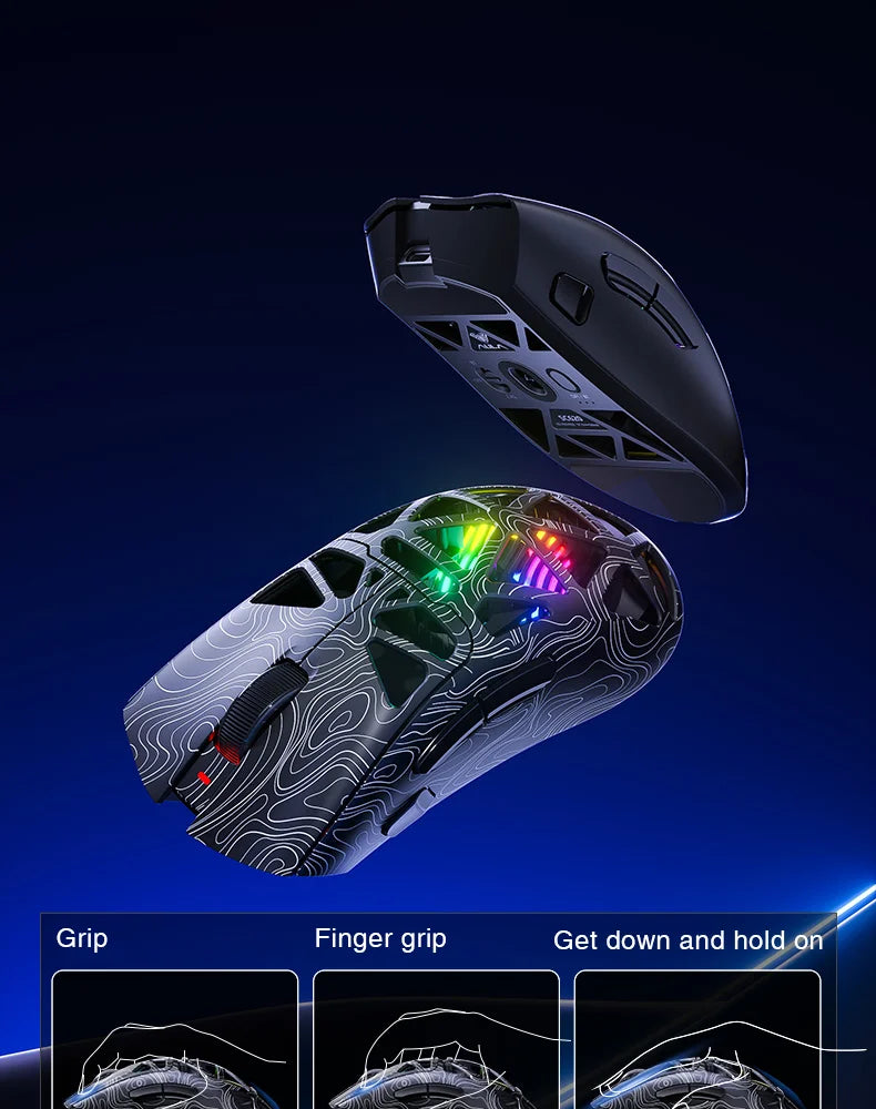 AULA SC620 – Mouse Gamer Wireless | Fire Button & RGB Lighting Effects