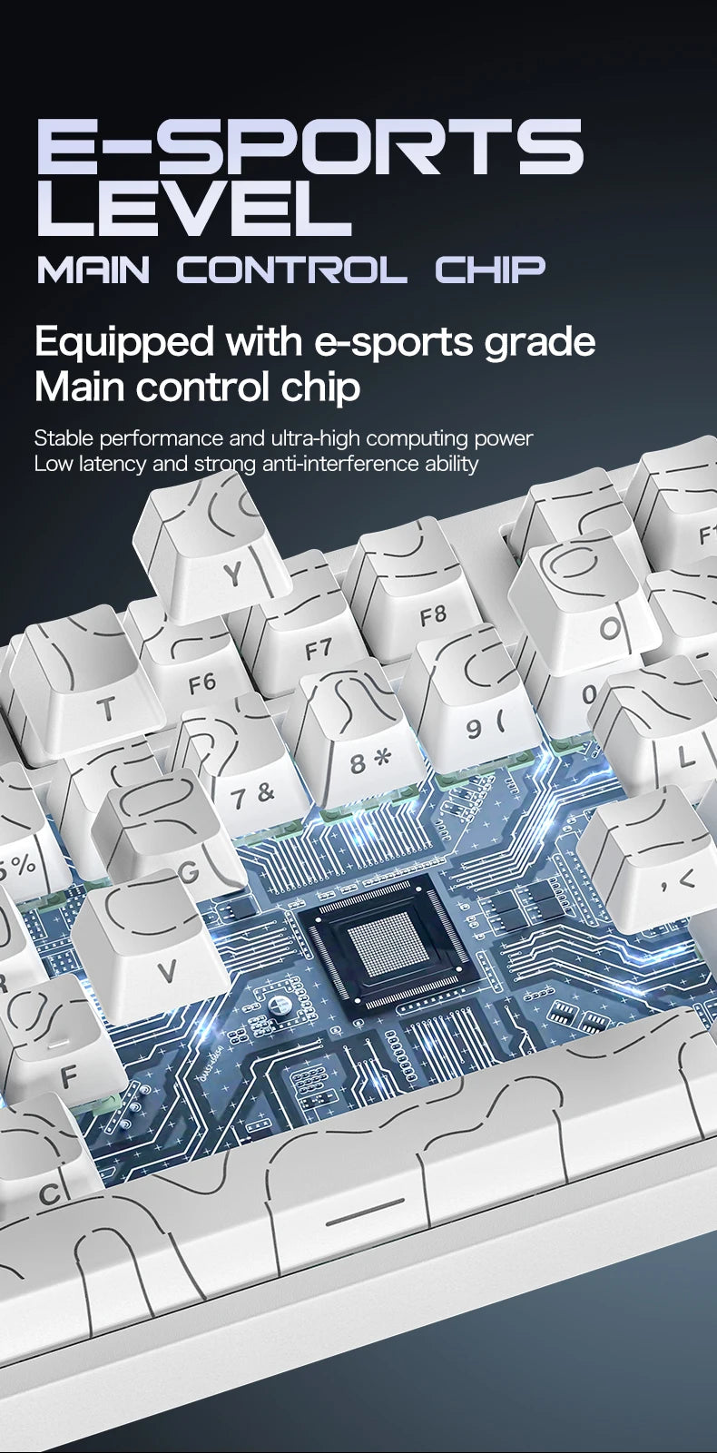 Attack Shark R82HE: Magnetic Rapid Trigger Gaming Keyboard