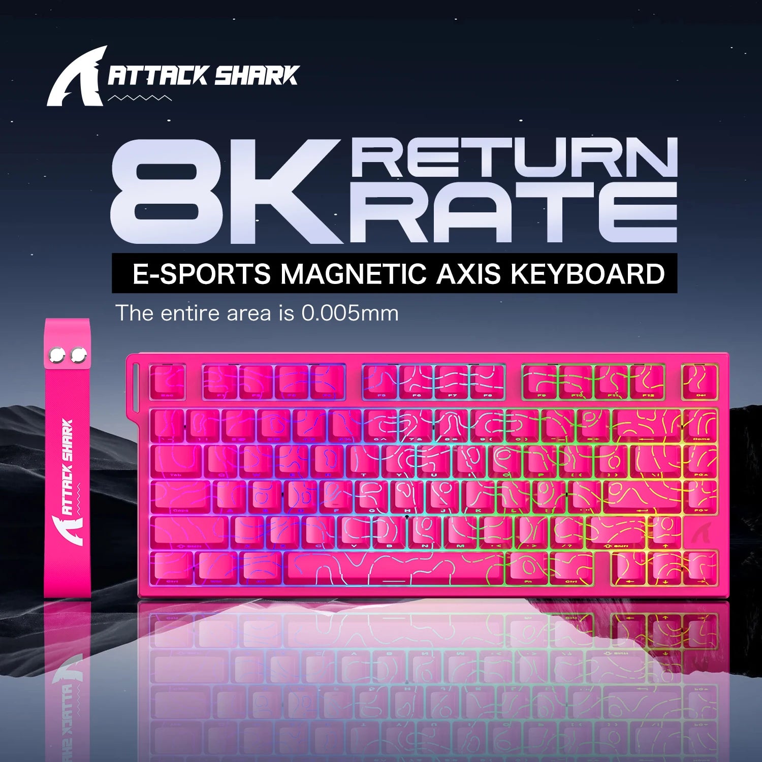 Attack Shark R82HE: Magnetic Rapid Trigger Gaming Keyboard