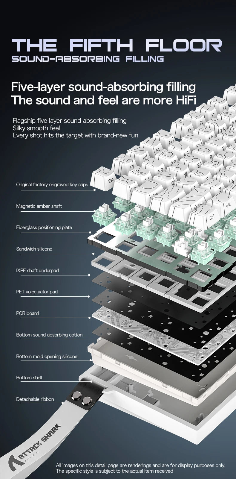 Attack Shark R82HE: Magnetic Rapid Trigger Gaming Keyboard