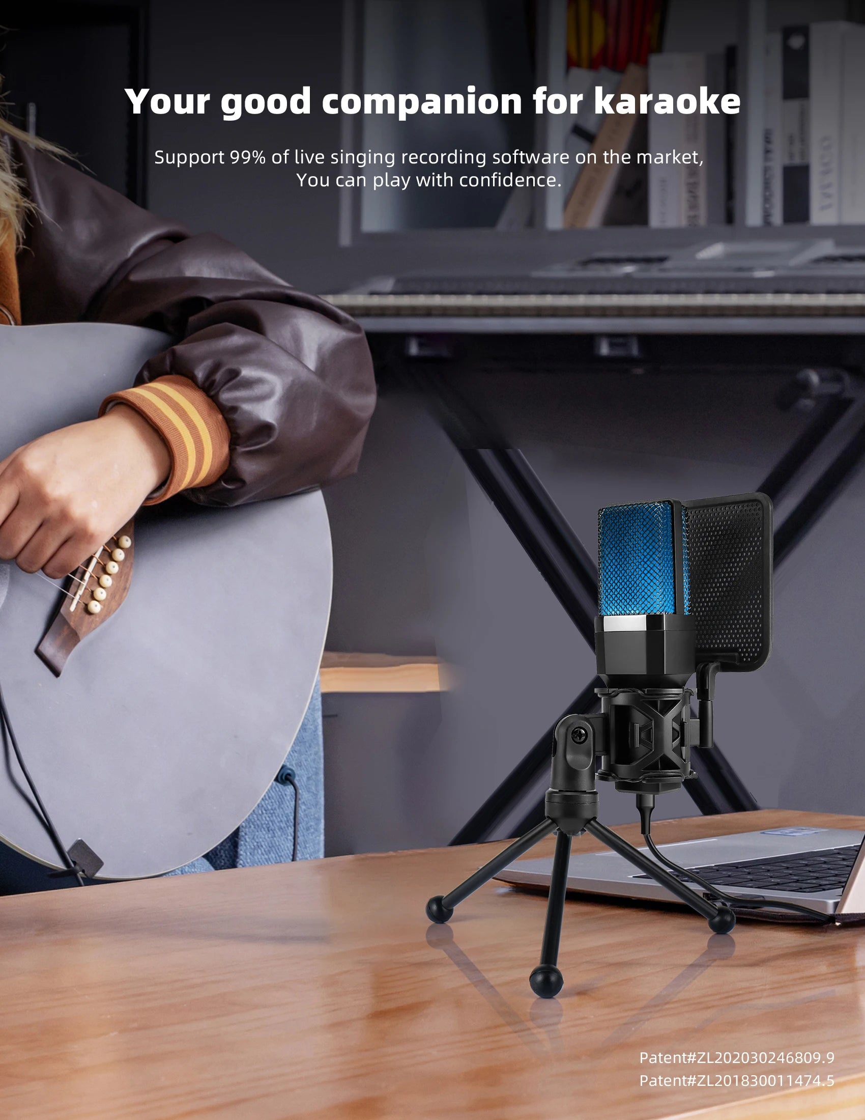Microphone Titan USB: Professional RGB Streaming Kit
