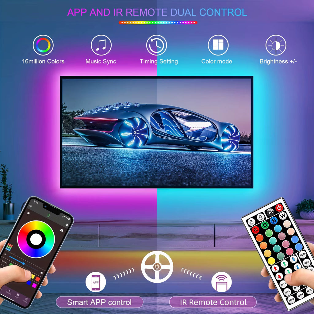 Smart LED Aura: Fita RGB com Controle via Aplicativo