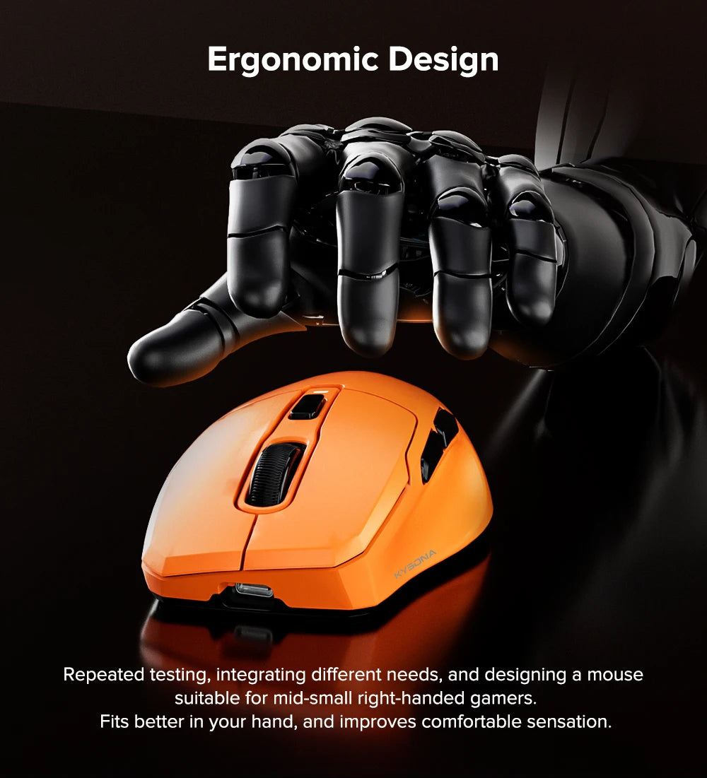 KYSONA Uranus PRO: PAW3395 8K Hz Performance Wireless Mouse