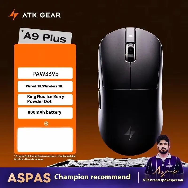 ATK Dragonfly A9 Ultimate: PAW3950 Ultra 8K Wireless Mouse