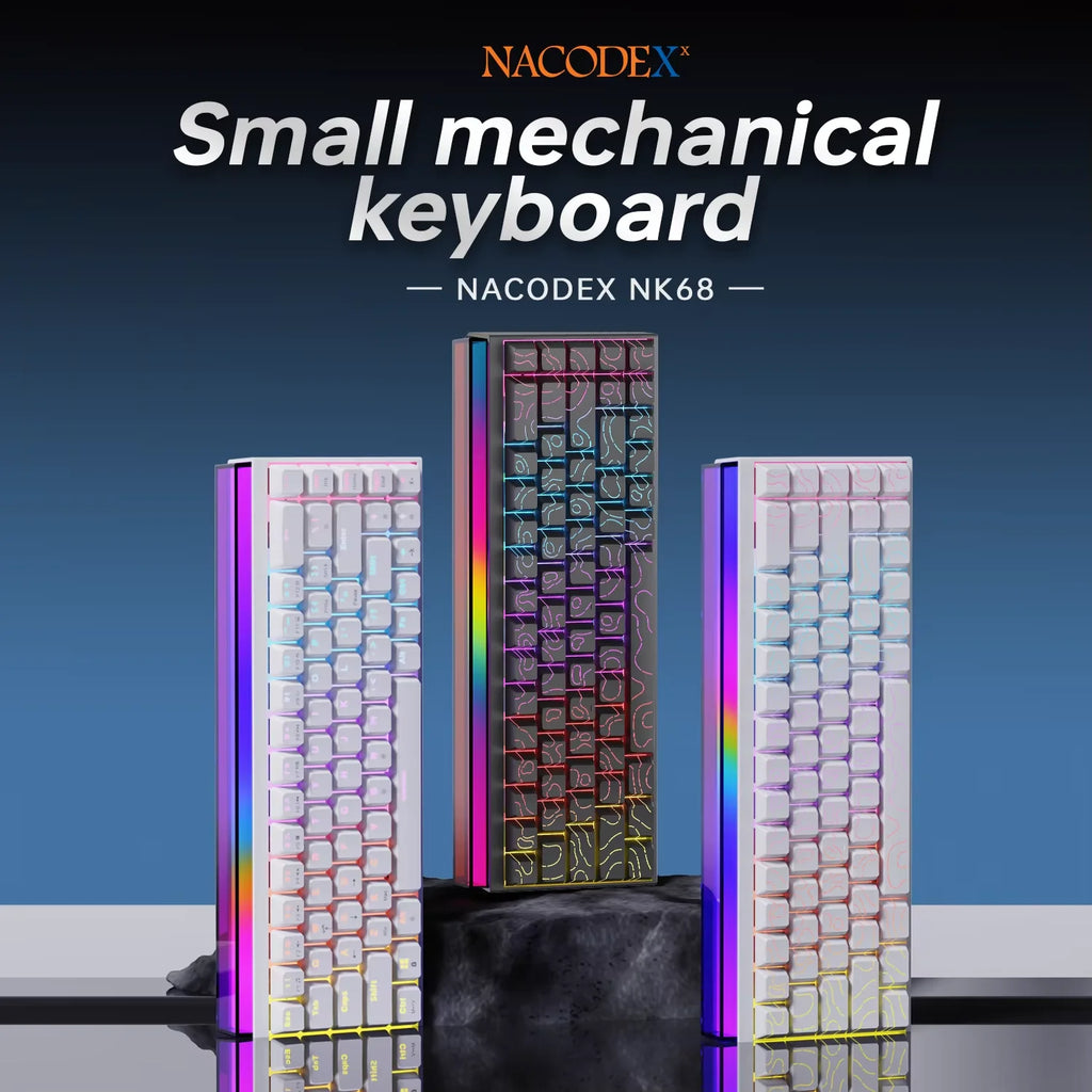 NK68 Terrain Keyboard: RGB Light Bar Mechanical Edition