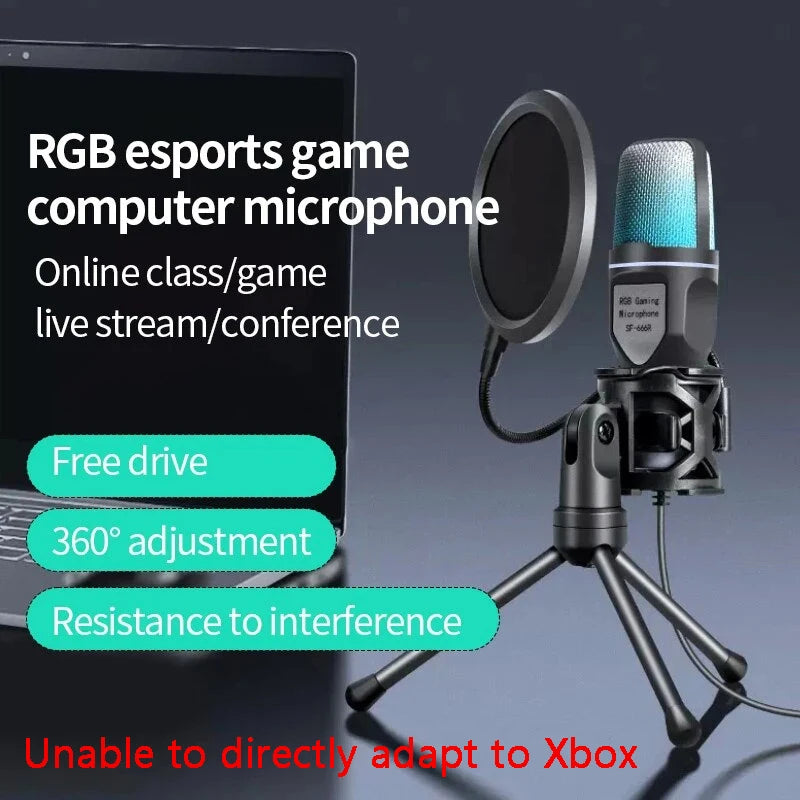Microphone Titan USB: Professional RGB Streaming Kit